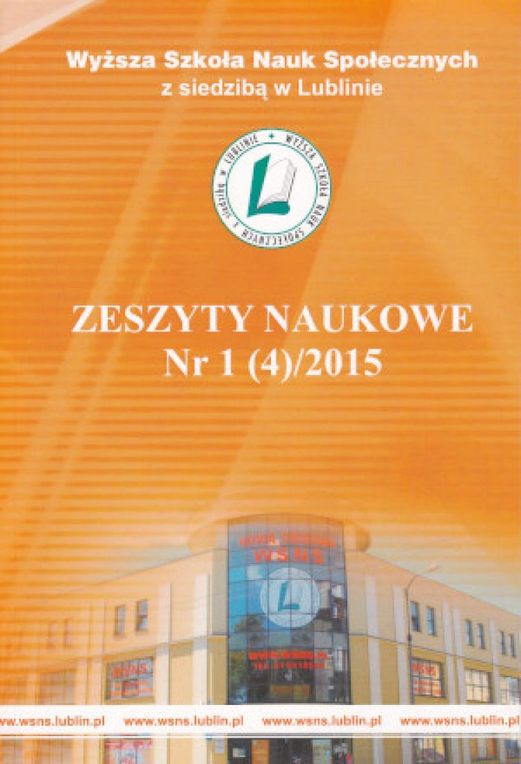 Zeszyty Naukowe ANSiM 2015